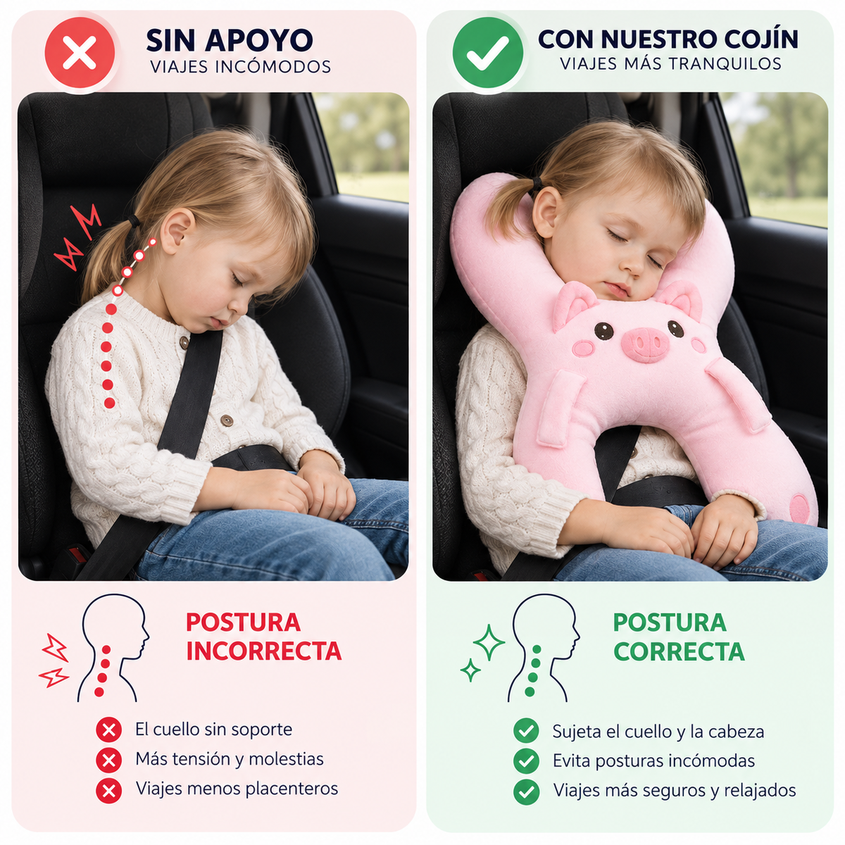 Klyf Cozzy™ — Almohada de Viaje para Niños